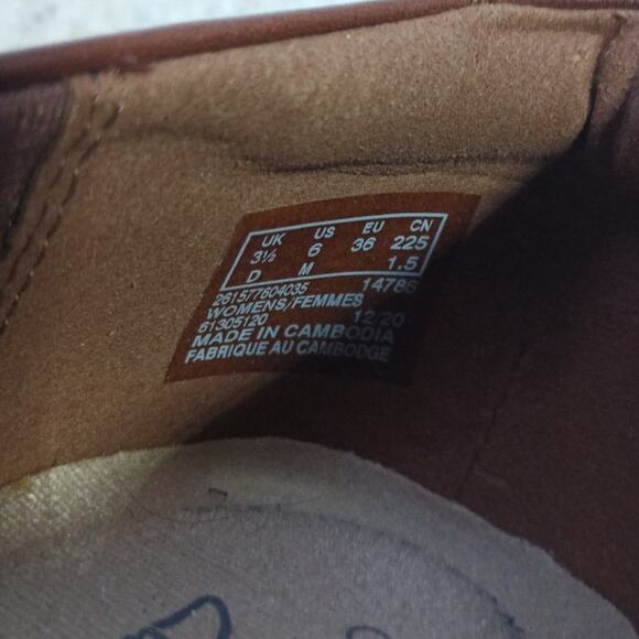 Clarks Leather Braided Flats 6 Brown Minimalist Comfort Classic Quietlux Neutral - Picture 7 of 10